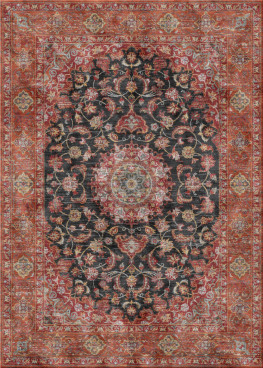 dal passato 6598-Isfahan II - handgefertigter Teppich,  tibetisch (Indien), 100 Knoten Qualität